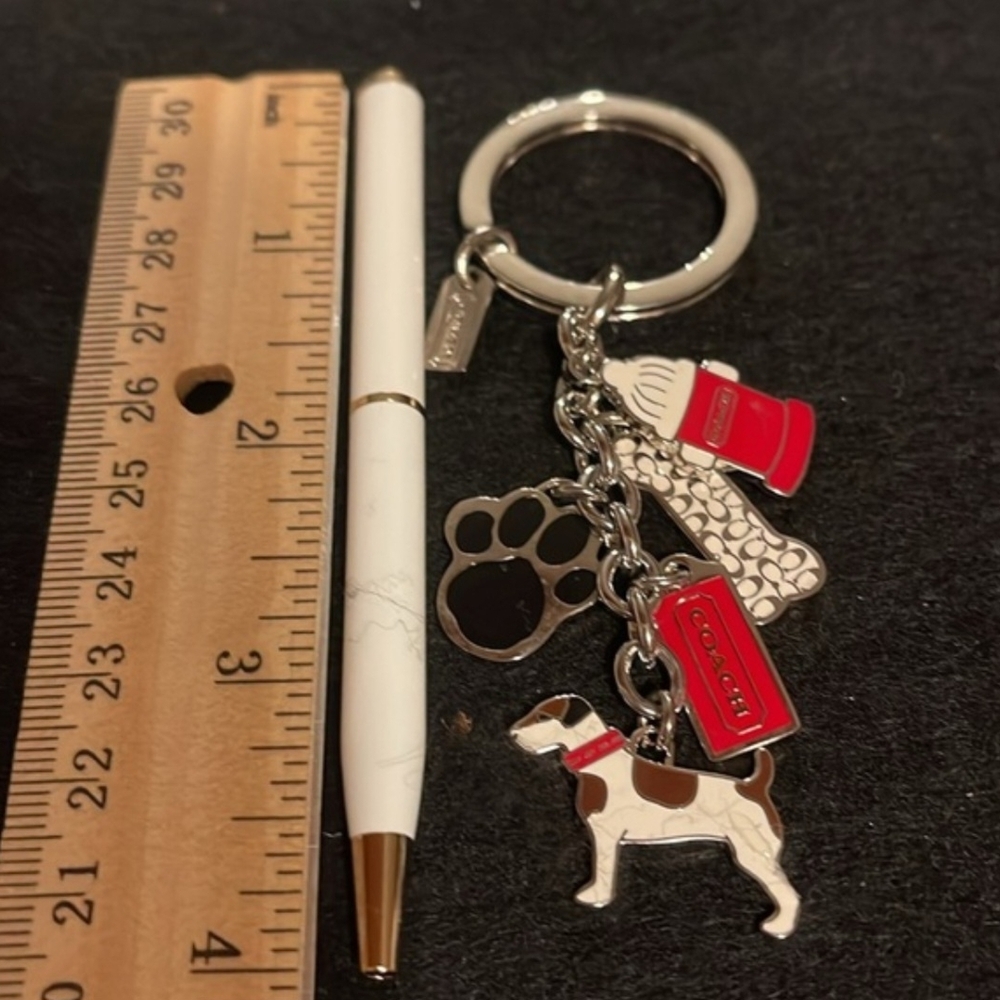 COACH Dog Keychain & COACH Ink Pen - Picture 4 of 8